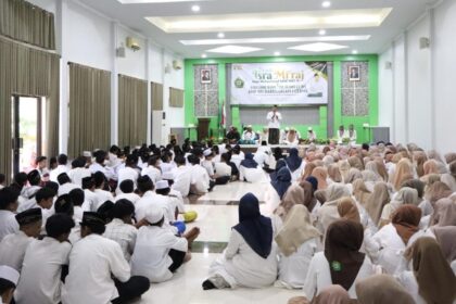 SMP YPI Darussalam 1 Cerme Gelar Isra Mikraj sekaligus Harlah NU 1 Abad Tahun Masehi, Jumat (30/1/2026). Foto: dok SMP YPI Darussalam 1 Cerme/NUGres