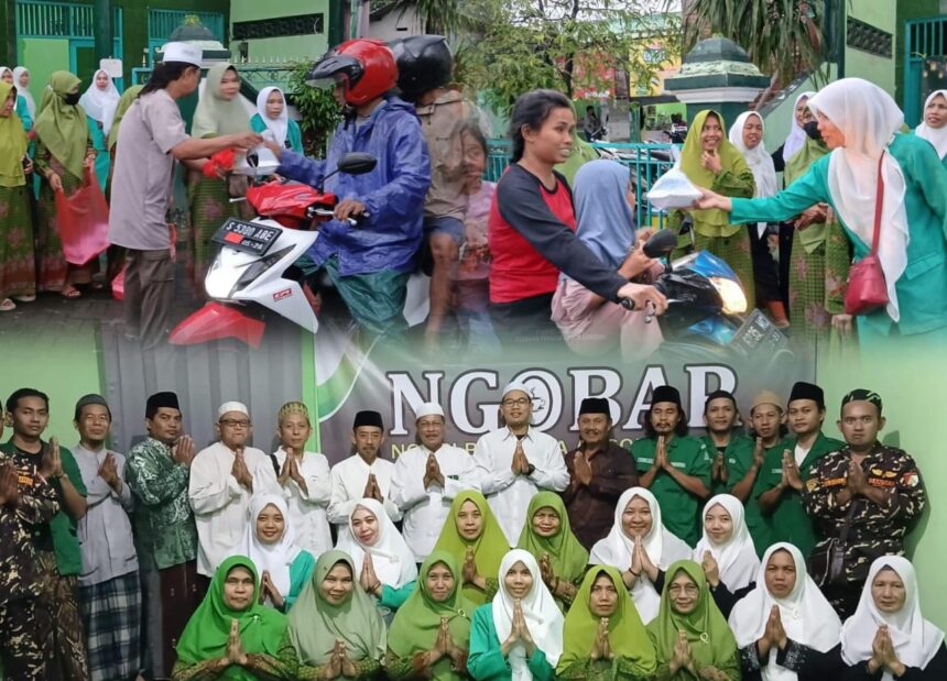 Semarak Ramadan 1447 Hijriah, Badan Otonom Nahdlatul Ulama Ranting Gending menggelar bagi-bagi takjil, Jumat (27/2/2026). Foto: ist/NUGres