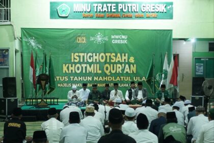 Peringati Harlah ke-100 NU Masehi, MWCNU Gresik Gelar Tasyakuran, Khataman Al-Qur’an, dan Istighosah, Sabtu (31/1/2026). Foto: dok MWCNU Gresik/NUGres