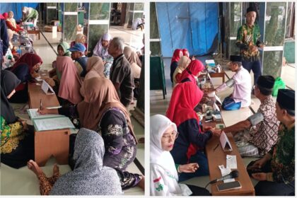 Semarak Peringati NU 1 Abad di tahun Masehi, NU Care Lazisnu gelar kegiatan bakti sosial berupa pengobatan gratis, Ahad (8/2/2026). Foto: dok NU Care Lazisnu Wadeng/NUGres