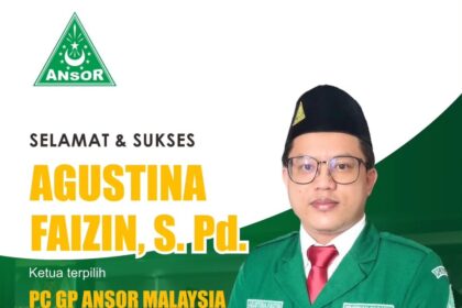 Pimpinan Cabang (PC) Gerakan Pemuda Ansor Malaysia sukses menggelar Konferensi Cabang (Konfercab) ke-2. Hasilnya, sahabat Agustina Faizin terpilih sebagai mandataris ketua. Foto: Instagram @ansormalaysia