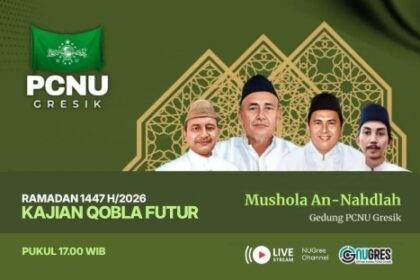 Semarak bulan suci Ramadan 1447 Hijriah/2026, PCNU Gresik menggelar rangkaian Kajian Qobla Futur. Foto/ilustrasi: Instagram @nugresik/NUGres