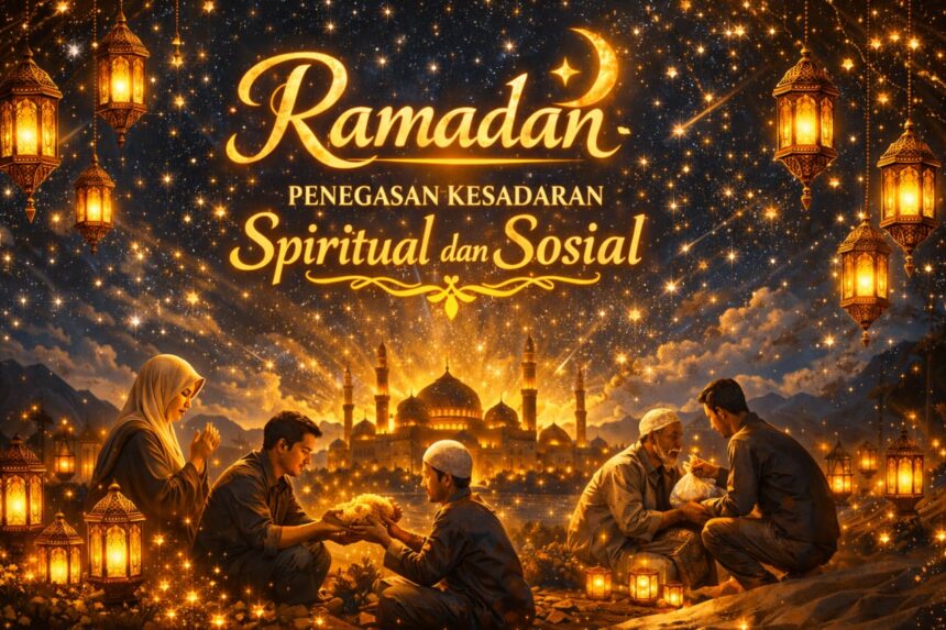 Ramadan, Penegasan Kesadaran Spiritual dan Sosial. Ilustrasi: Ai Generated