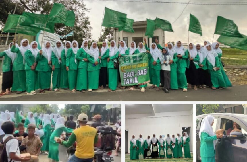 Pimpinan Ranting (PR) Fatayat NU Lowayu Dukun Gresik Gelar Santunan Dhuafa dan Berbagi Takjil Ramadan 1447 Hijriah, Selasa (10/3/2026). Foto: dok PR Fatayat NU Lowayu/NUGres