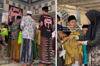 Berbagi kebahagiaan di momen penghujung Ramadan 1447 Hijriah, Karang Taruna Ketapang Lor Kecamatan Ujungpangkah Gresik menggelar Buka Bersama dan Menyalurkan Santunan kepada sejumlah Anak Yatim. Foto: dok Kartar Tunas Harapan Desa Ketapang Lor/NUGres