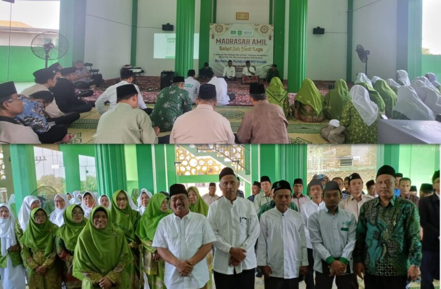 Menggandeng Lembaga Pendidikan Ma'arif Nahdlatul Ulama dan Pimpinan Cabang Muslimat NU Gresik, PCNU Gresik selenggarakan Madrasah Amil, Senin (9/3/2026). Foto: Rofiqi/NUGres