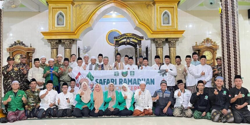 Terus jalin sinergi, MWCNU Cerme bersama Pimpinan Cabang Dewan Kemakmuran Masjid Indonesia Kecamatan Cerme menggelar Safari Ramadhan pada Sabtu (7/3/2026). Foto: dok MWCNU Cerme/NUGres