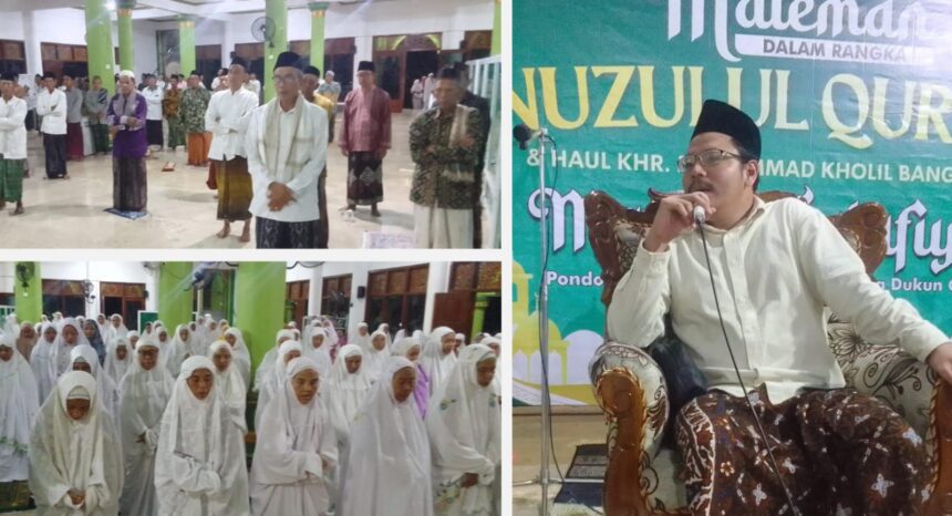 Pondok Pesantren (PP) Al Karimi Tebuwung, Kecamatan Dukun, Gresik penuh khidmat melaksanakan tradisi Malam 29 Ramadan 1447 Hijriah. Foto: dok PP Al Karimi/NUGres