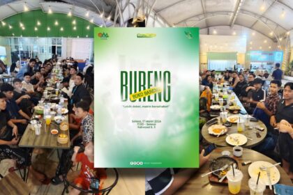 Pimpinan Ranting (PR) Gerakan Pemuda (GP) Ansor Mojoasem menggelar kegiatan Bureng (Buko Bareng), Selasa (17/3/2026). Foto: dok PR GP Ansor Mojoasem/NUGres