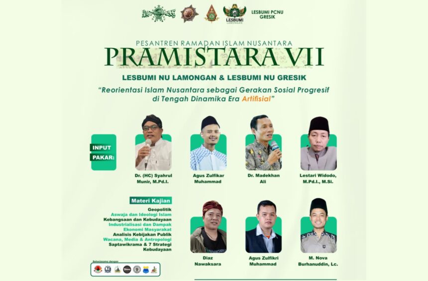 Pesantren Ramadhan Islam Nusantara VII (Pramitara) angkatan ke-VII bakal diselenggarakan di Kabupaten Gresik. Foto: dok Panitia Pramistara VII/NUGres