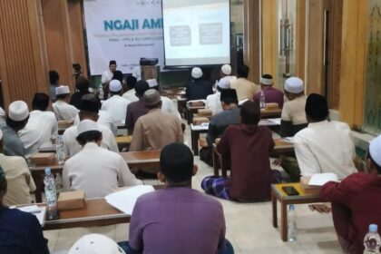 Edukasi tata kelola zakat untuk takmir masjid dan musala, PRNU PPS (Pengurus Ranting Nahdlatul Ulama Pondok Permata Suci) Gresik, menggelar Ngaji Amil, Sabtu (28/2/2026) malam. Foto: dok PRNU PPS/NUGres