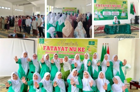 Pimpinan Ranting (PR) Fatayat NU Lowayu mengisi peringatan Hari Lahir ke-76 Fatayat NU dengan menggelar kegiatan edukatif sosialisasi pencegahan kekerasan seksual anak. Foto: dok PR Fatayat NU Lowayu/NUGres