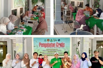 Memperingati Hari Lahir ke-92 GP Ansor, Pimpinan Anak Cabang (PAC) GP Ansor Panceng Gresik berkolaborasi dengan Klinik Mabarrot MWCNU Panceng menghadirkan Pengobatan Gratis bagi warga masyarakat setempat, Jumat (24/4/2026). Foto: dok PAC GP Ansor Panceng/NUGres