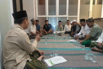 Pengurus MWCNU Cerme menggelar Halal Bihalal sekaligus penajaman program dan penguatan sinergi antar lembaga. Foto: dok LTN MWCNU Cerme/NUGres