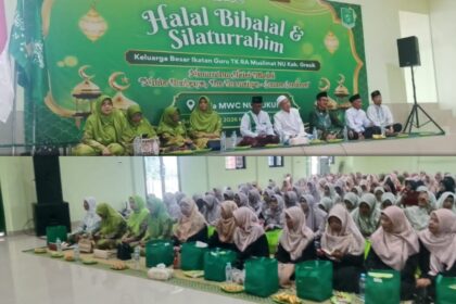 Keluarga Besar IGTK RA Muslimat NU Gresik Gelar Halal Bihalal dan Peringatan Harlah ke-80 Muslimat NU, Sabtu (4/4/2026). Foto: dok PC Muslimat NU Gresik/NUGres