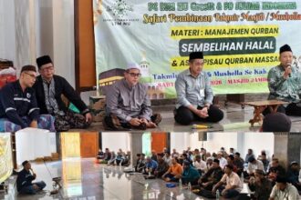 Menyambut momentum Idul Adha 1447 Hijriah, Lembaga Takmir Masjid Nahdlatul Ulama (LTMNU) Gresik memberikan pelatihan kepada ratusan takmir masjid berkenaan dengan Qurban Halal, Sabtu (25/4/2026). Foto: dok LTMNU Gresik/NUGres