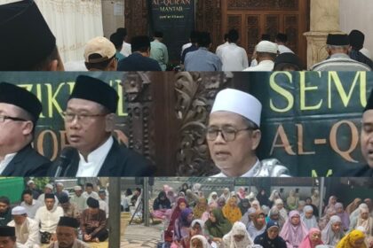 MWCNU Cerme Gresik menggelar Halal Bihalal dan Semaan Al-Qur’an Mantab, Jumat (3/4/2026). Foto: dok LTN MWCNU Cerme/NUGres