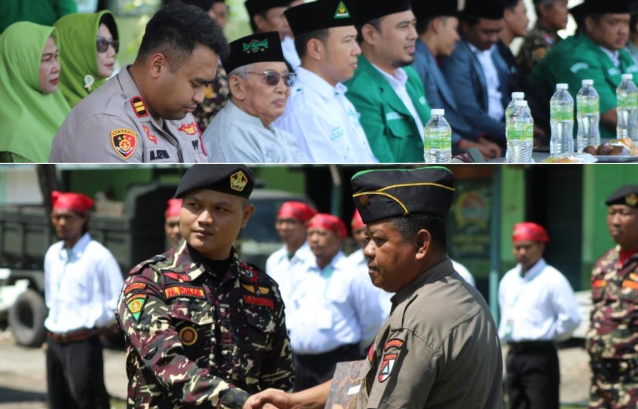 Bersinergi dengan TNI, Pimpinan Anak Cabang (PAC) GP Ansor Gresik sukses menyelenggarakan Diklatsar Banser XXXIII di Markas Kodim 0817 Gresik 25 - 27 April 2026. Foto: dok PAC GP Ansor Gresik/NUGres