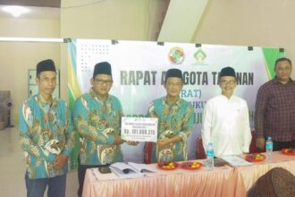 RAT ke-3 Tahun Buku 2025 KSPPS BMT NU Ujungpangkah Gresik terus perkuat kemandirian ekonomi keummatan. Foto: dok BMT NU Ujungpangkah/NUGres