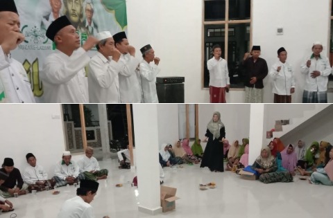 Pengurus Ranting Nahdlatul Ulama (PRNU) Tebuwung, kembali menggelar Lailatul Ijtima' pada Jumat (24/4/2026). Foto: Syafik Hoo/NUGres