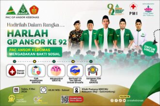 Memperingati Hari Lahir ke-92 Gerakan Pemuda Ansor, Pimpinan Anak Cabang (PAC) GP Ansor Kebomas menghadirkan layanan kesehatan gratis hingga berikan 1,5 ton beras. Foto/ilustrasi: dok PAC GP Ansor Kebomas/NUGres
