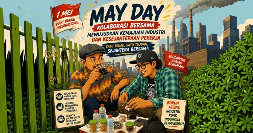 MAY DAY 2026. Ilustrasi: Artificial Intelligence