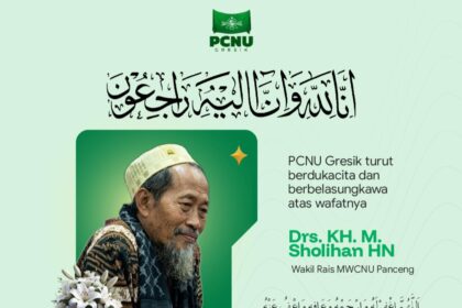 Kabar Duka, Wakil Rais Syuriyah MWCNU Panceng KH Sholihan HN tutup usia, Selasa (12/5/2026). Foto: Instagram @nugresik/NUGres