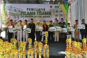 Ratusan peserta mengikuti Final Lomba Pelajar Teladan ke-46 LP Ma’arif NU Gresik yang digelar Sabtu (16/5/2026), berlangsung meriah dan penuh apresiasi. Foto: NUGres