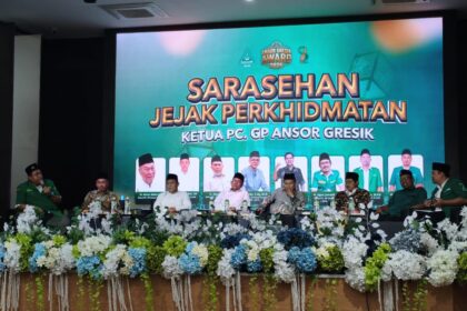 Sarasehan Kader dan "Ansor Gresik Award 2026" sukses diselanggarakan PC GP Ansor Gresik pada Kamis (14/5/2026), sebagai sarana silaturrahmi dan apresiasi kader. Foto: dok PC GP Ansor Gresik/NUGres
