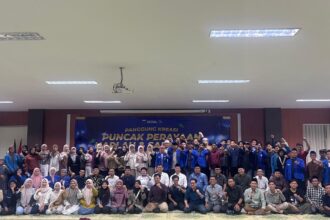 PENUH KEBERSAMAAN. Puncak peringatan Harlah ke-66 PMII sukses diselenggarakan oleh Pengurus Cabang PMII Gresik, Sabtu (9/5/2026). Foto: dok PC PMII Gresik/NUGres